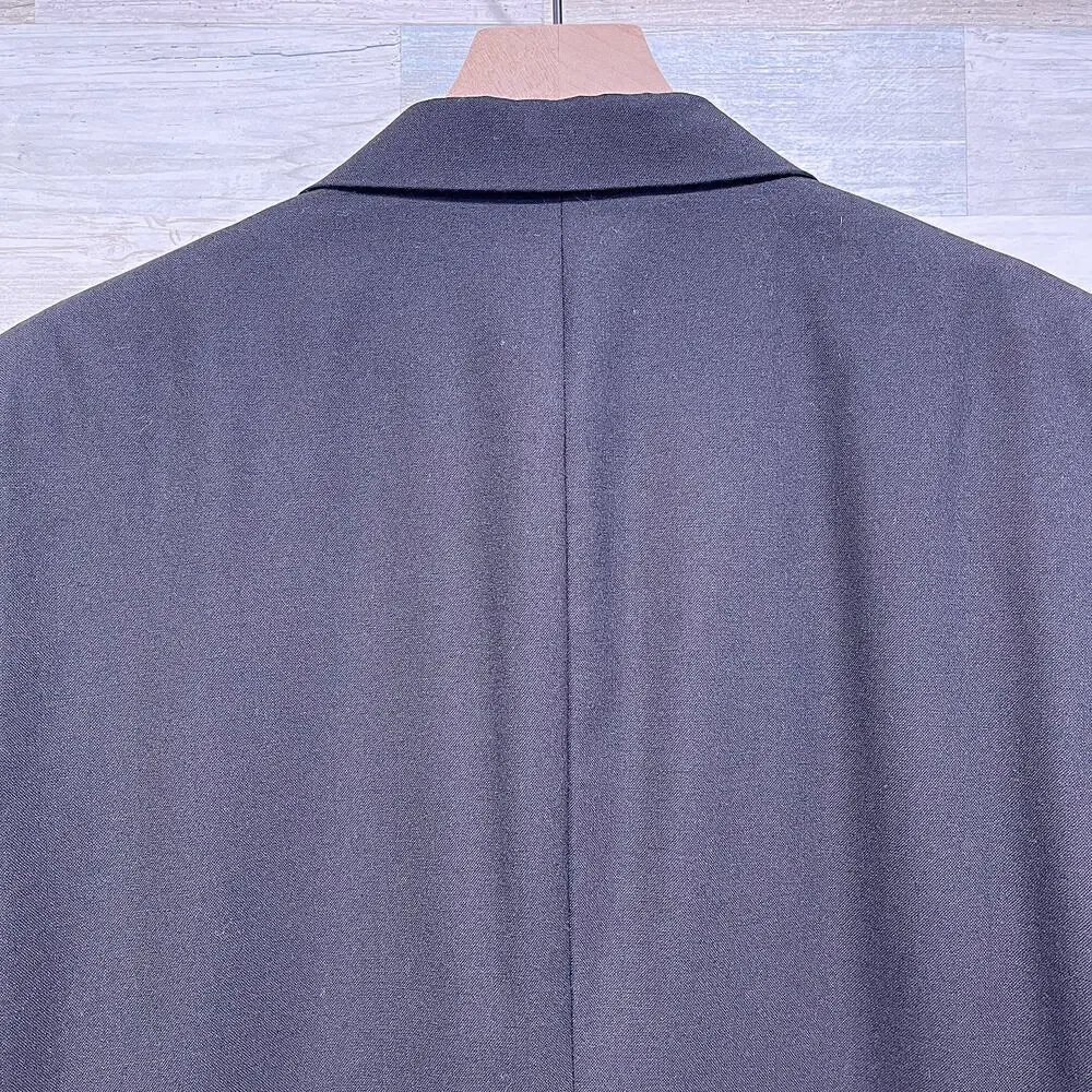 Jos A Bank Notch Collar Tuxedo Suit Black Mens 42R Jacket 36R Pleated Pants